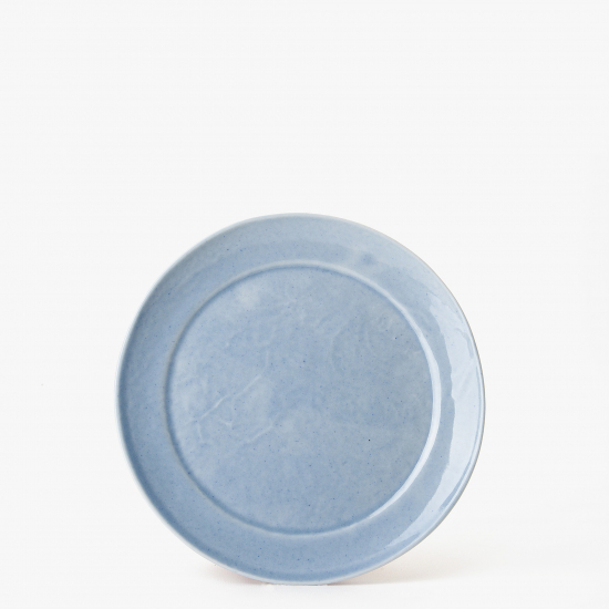 Plato porcelana azul