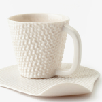 Taza y plato textil 2